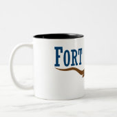 フォートワース市旗 ツートーンマグカップ (左)
