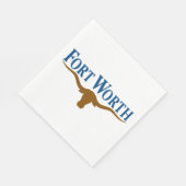 フォートワース市旗(テキサス州) スタンダードランチョンナプキン (角)