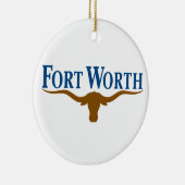 フォートワース市旗(テキサス州) セラミックオーナメント (右)