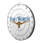 フォートワース市旗(テキサス州) ダーツボード (正面右)