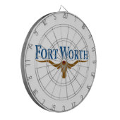 フォートワース市旗(テキサス州) ダーツボード (正面左)