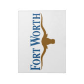 フォートワース市旗(テキサス州) ノートパッド (回転)