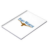 フォートワース市旗(テキサス州) ノートブック (左側)