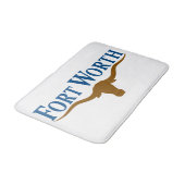 フォートワース市旗(テキサス州) バスマット (アングル)