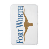 フォートワース市旗(テキサス州) バスマット (正面縦)