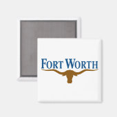 フォートワース市旗(テキサス州) マグネット (正面/裏面)