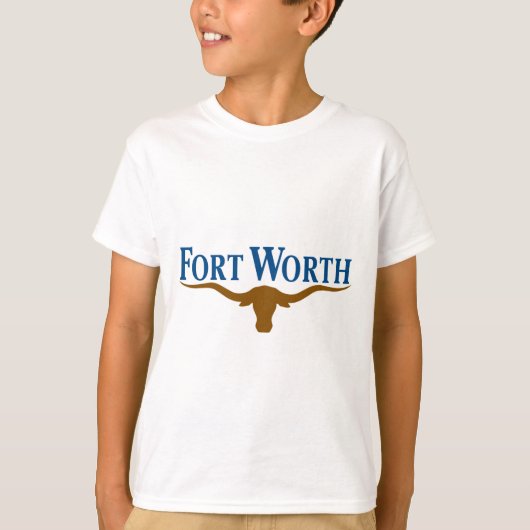 フォートワース市旗(テキサス州) Tシャツ (正面)