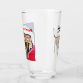 フォートワース牛のドライブ、ガラス タンブラーグラス (左)