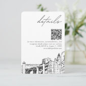 フォートワース結婚ズ詳細QRコードスモール エンクロージャーカード (スタンド正面)