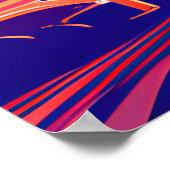 フォートワース、シティー鮮やかインカラー、旅行 ポスター (角)