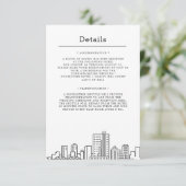 フォートワース(テキサス州)の結婚式 | ゲストの詳細 招待状 (スタンド正面)