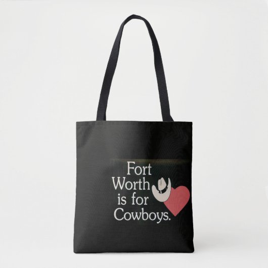 フォートワース テキサス州 カウボーイ トートバッグ (正面)