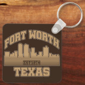 フォートワース,テキサス州 キーホルダー (裏面)