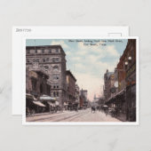 フォートワース、テキサス州、メイン通りヴィンテージ ポストカード (正面/裏面)