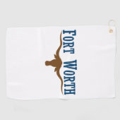 フォートワース(テキサス州)市旗 ゴルフタオル (横)