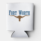 フォートワース(テキサス州)市旗 缶クーラー (正面)