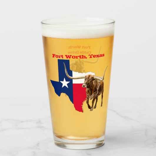 フォートワース、ビールグラス タンブラーグラス (ドリンク正面)