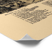 フォートワース, TXパノラママップ – 1886 ポスター (角)