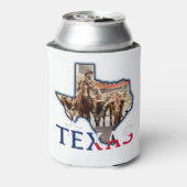 フォートワースLonghorns & Flagクーラーボックス 缶クーラー (缶裏面)