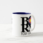 フォート生まれコリンズコロラド11oz ツートーンマグカップ (正面右)