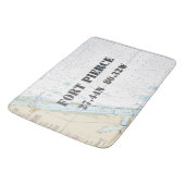 フォート航海のピアシングFL経度緯度グラフ バスマット (アングル)