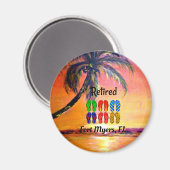 フォート退職したマイヤーズ（フロリダ州） マグネット (正面/裏面)