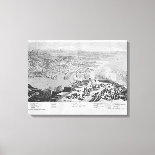 フォート・コンスタンタンのセバストポリ キャンバスプリント (正面)