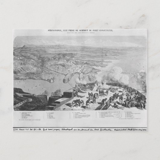 フォート・コンスタンタンのセバストポリ ポストカード (正面)