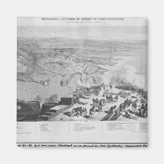 フォート・コンスタンタンのセバストポリ マグネット (正面)