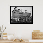 フォード劇場、リンカーンの死の場面1865 ポスター (キッチン)