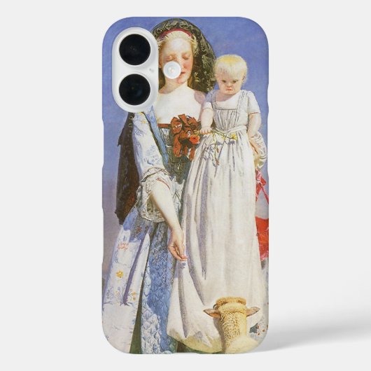 フォード・マドックス・ブラウンの『可愛い羊の群れ』 Case-Mate iPhoneケース (裏面)