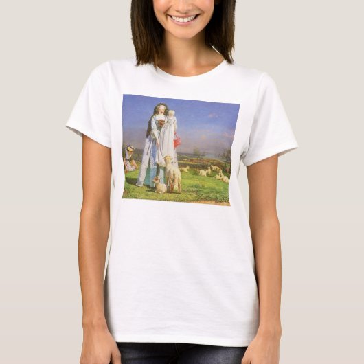 フォード・マドックス・ブラウンの『可愛い羊の群れ』 Tシャツ (正面)