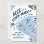 フォーナドボーイトルネードストーム四誕生日パーティー 招待状 (正面)