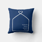 フォーナーズ海ブルーニューホームパーソナライズされた クッション (裏面)