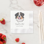 フォーハウンドドリンクオンマイドッグカスタムカクテルナプキン 縁ありカクテルナプキン (インサイチュ)