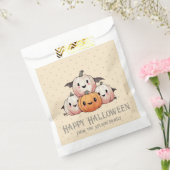 フォーハッピーパンプキンこうもりイエローハッピーハローウィン フェイバーバッグ (封をした状態)