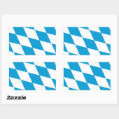 フォーバイエルン国旗 長方形シール (シート)