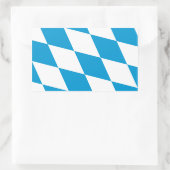 フォーバイエルン国旗 長方形シール (バッグ)