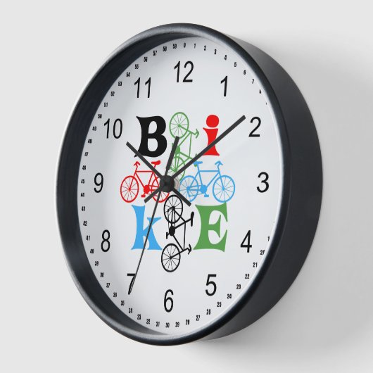 フォーバイク 壁時計 (傾斜)