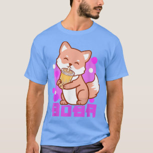 フォーバブルティーアニメBobaかわいいNeko Girls 1365 Tシャツ