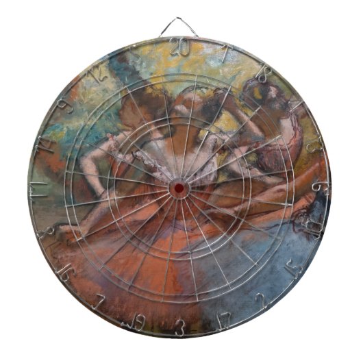 フォーバレリーナonステージ(バレエ) (by Edgar Degas) ダーツボード (正面)