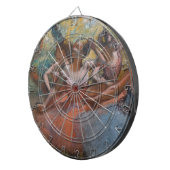 フォーバレリーナonステージ(バレエ) (by Edgar Degas) ダーツボード (正面右)