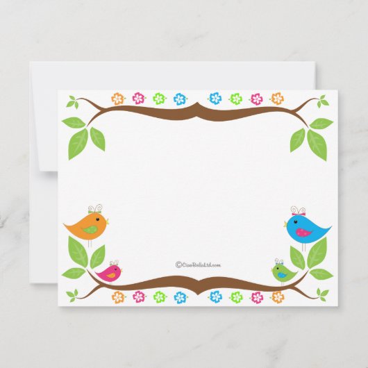 フォーバーズフローラベビーシャワー招待状 招待状 (裏面)