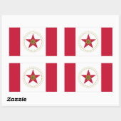 フォーバーミンガム、アラバマ州旗 長方形シール (シート)