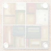 フォーパネル絵画ズバイジェニファー・ゴルdberger ガラスコースター (裏面)