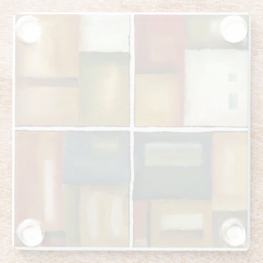 フォーパネル絵画ズバイジェニファー・ゴルdberger ガラスコースター (裏面)