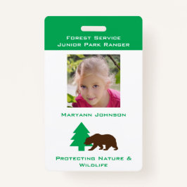 フォーパークレンジャーバ子供へッパーソナライズされたジ バッジ