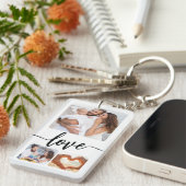 フォーパーソナライズされたフォトカスタムコラージュ文字 キーホルダー (正面右)
