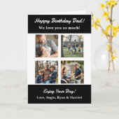 フォーパーソナライズされた写真テンプレートパパ誕生日 カード (黄色い花)