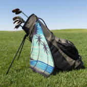 フォーパームズ ゴルフタオル (グリーン)